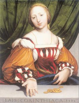 Hans The Younger Holbein : Lais of Corinth